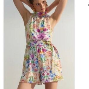 Floral Halter Romper